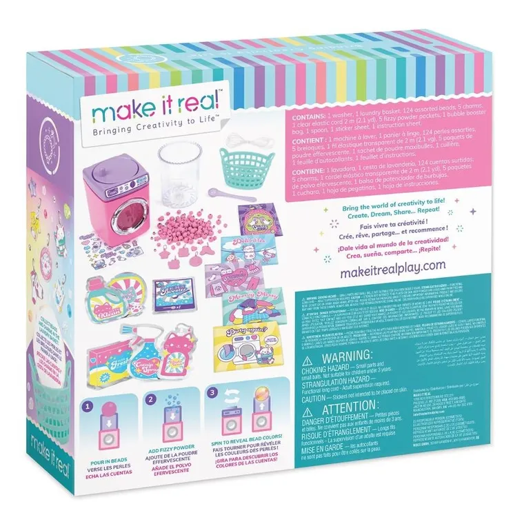 Make it Real, Purrrfect Wash N Bead, zestaw do tworzenia bransoletek z ukrytymi kolorami