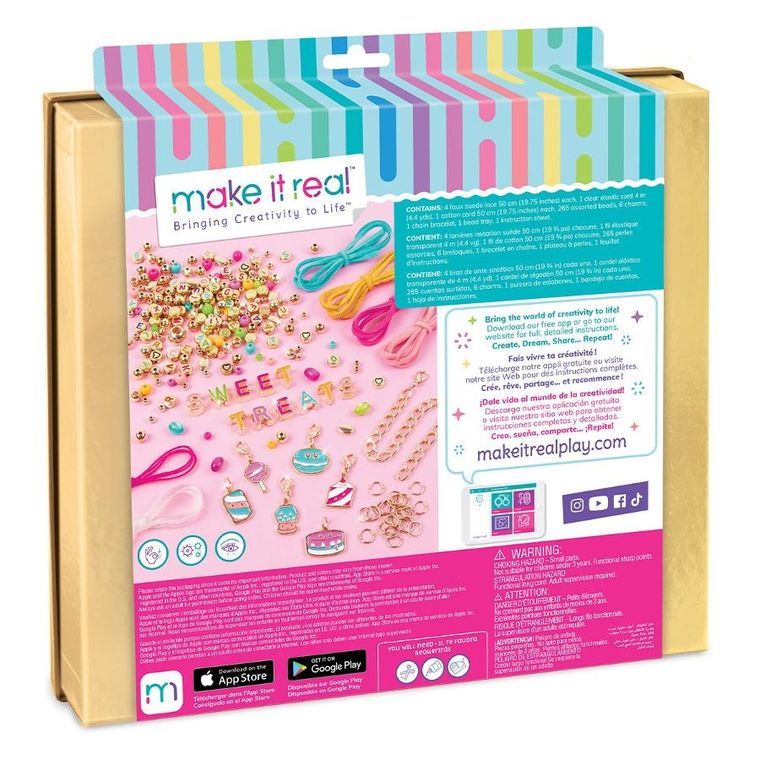 Make it Real, sweet treats, zestaw do robienia biżuterii