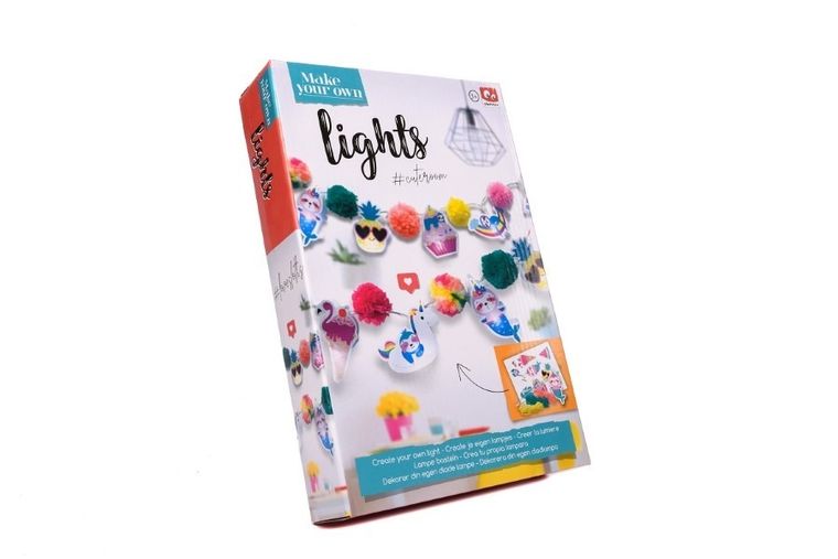 Make Your Own, lampka, girlanda LED, zestaw kreatywny