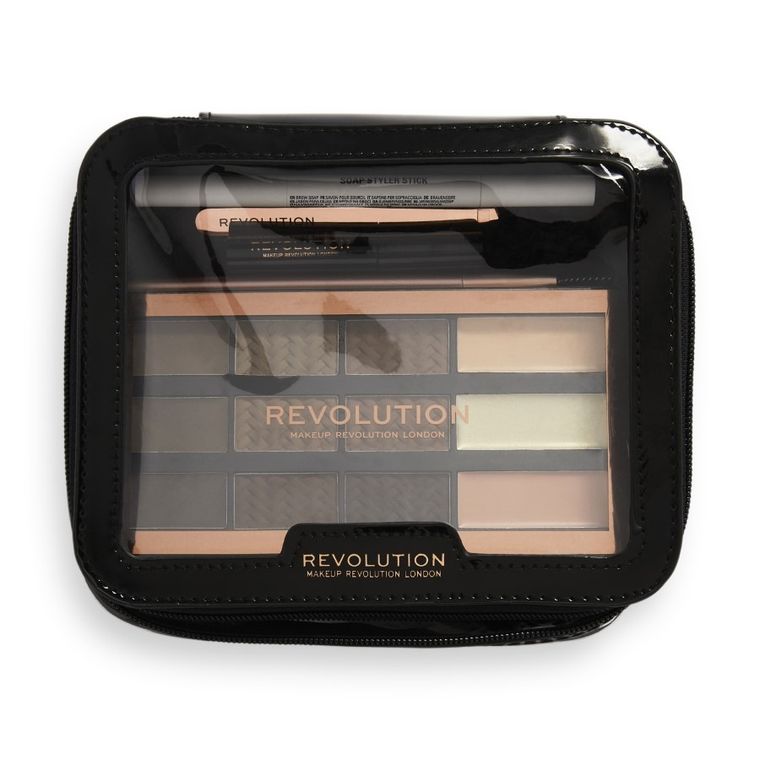 MakeUp Revolution, zestaw, The Everything Brow Kit