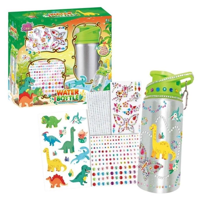 Maksik, butelka do samodzielnego ozdobienia, dinozaur