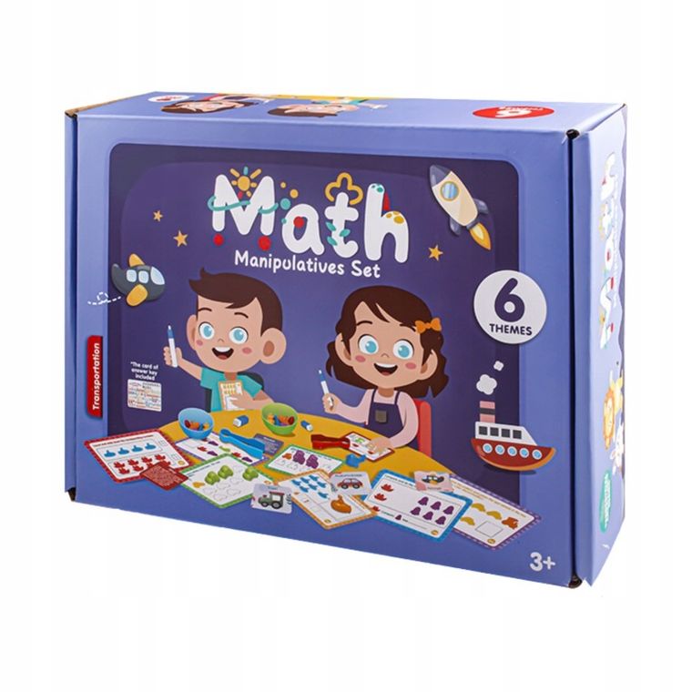 Maksik, Dinozaury, nauka kolorów i liczenia, zestaw edukacyjny