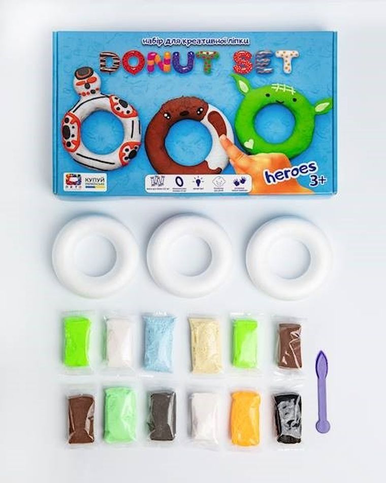 Maksik, Donut Heroes, zestaw kreatywny do modelowania