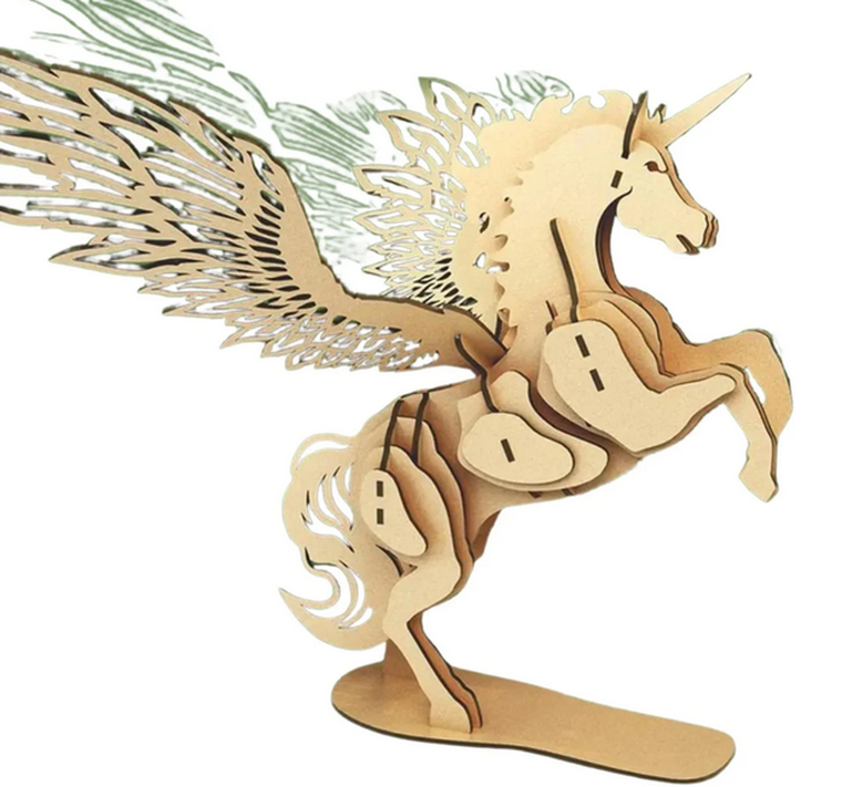 Maksik, drewniane klocki 3D, 44 elementy