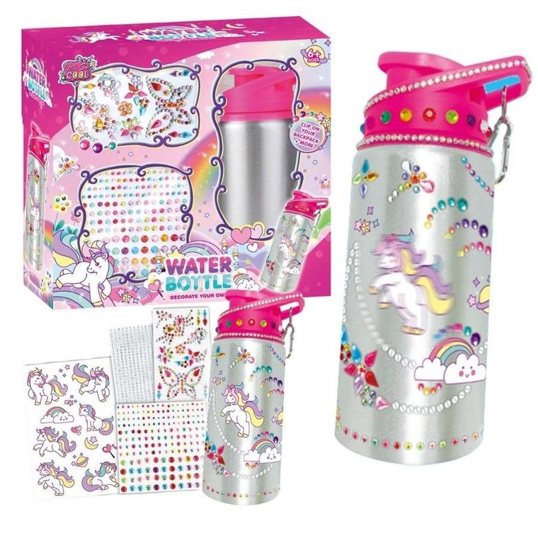 Maksik, jednorożec, butelka na wodę, zestaw kreatywny