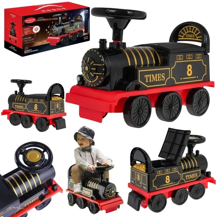 Maksik, jeździk interaktywny, pociąg retro