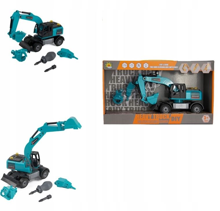 Maksik, koparka do skręcania, niebieska