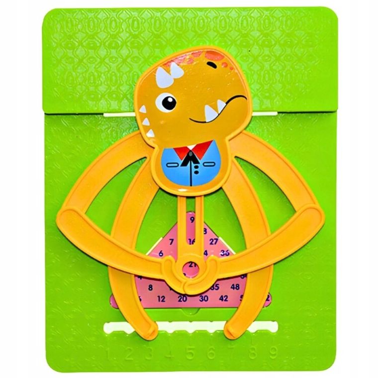 Maksik, mata edukacyjna do nauki matematyki, dinozaur