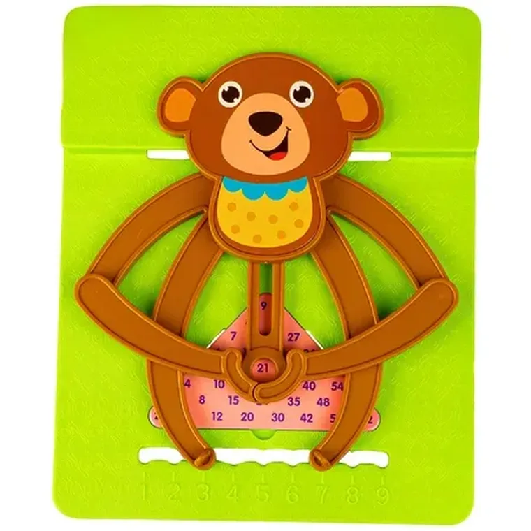 Maksik, mata edukacyjna do nauki matematyki,miś