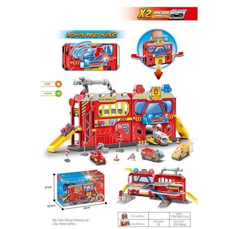 Maksik, parking z akcesoriami