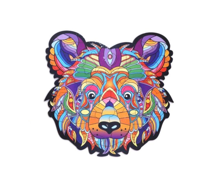 Maksik, puzzle, brązowy niedźwiedź, 39 elementów