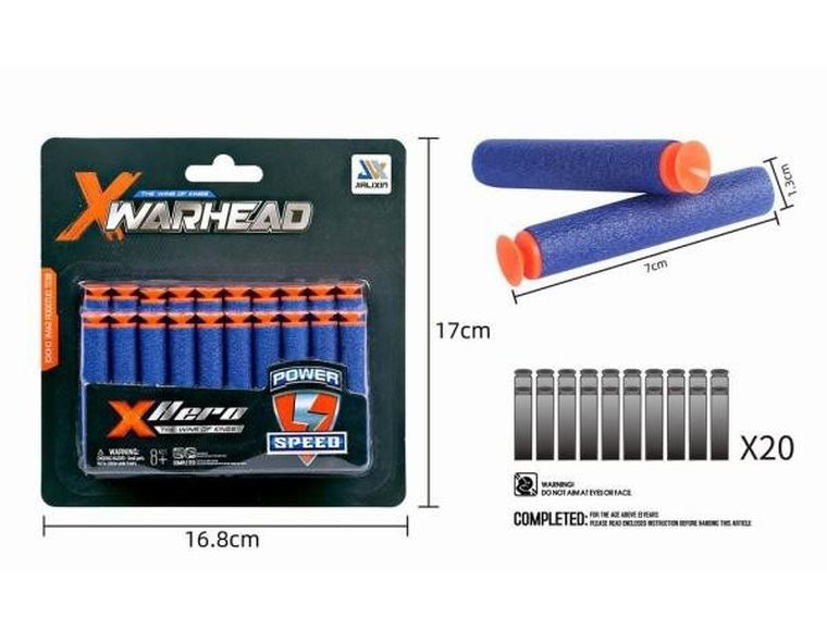 Maksik, strzałki piankowe, 20 szt.