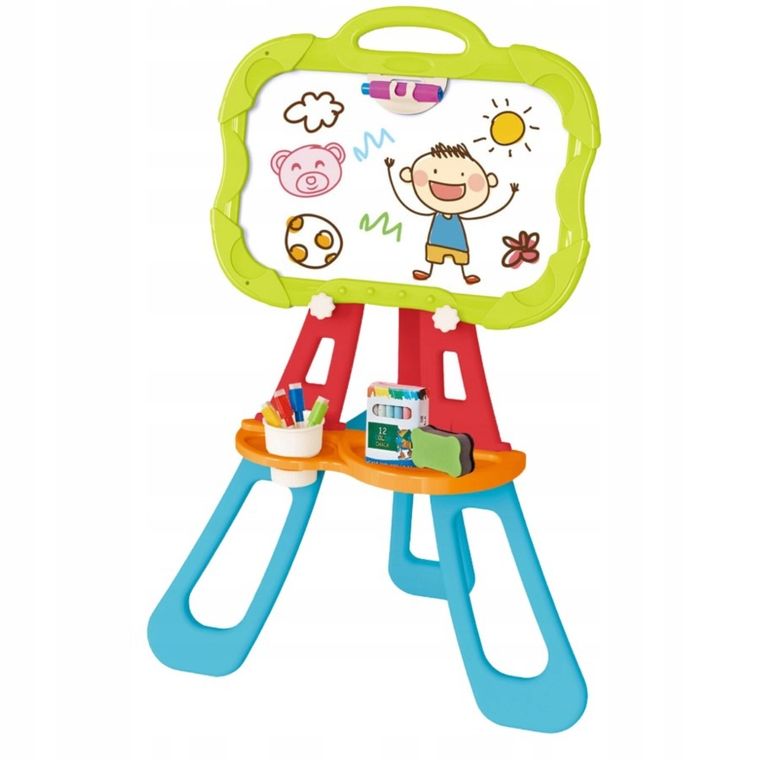 Maksik, tablica dwustronna z akcesoriami, suchościeralna