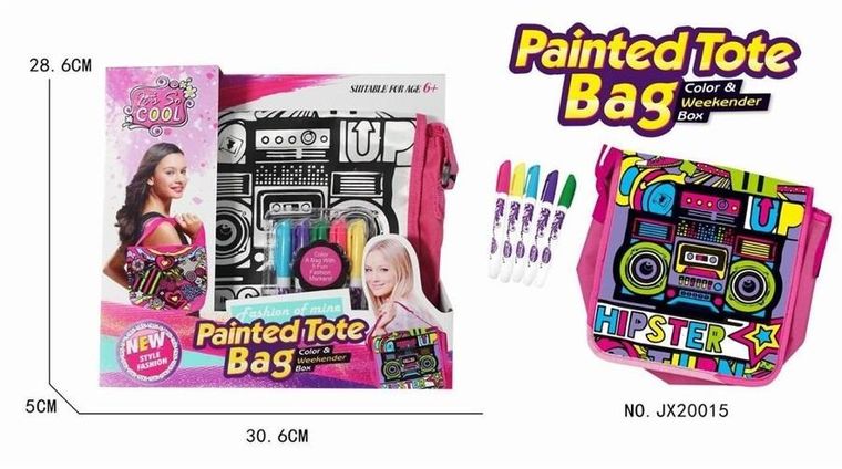 Maksik, torebka listonoszka do malowania