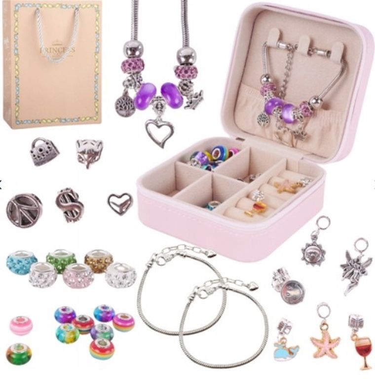 Maksik, zestaw do robienia biżuterii ze szkatułką