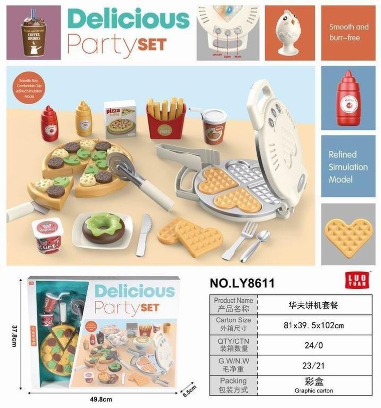 Maksik, zestaw kuchenny z gofrownicą