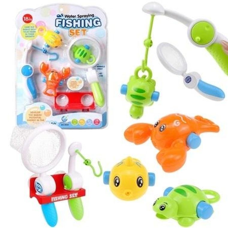 Maksik, zestaw zabawek do kąpieli i łowienia