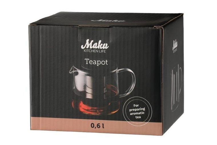 Maku, dzbanek na herbatę z zaparzaczem, 600 ml