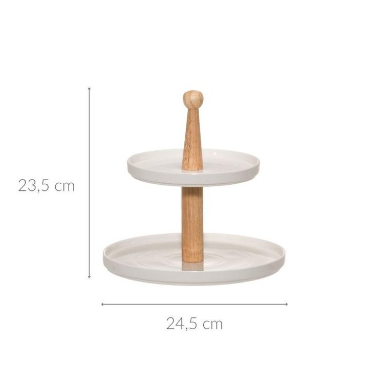 Maku, patera trzypiętrowa ceramiczna, ø 24.5 cm