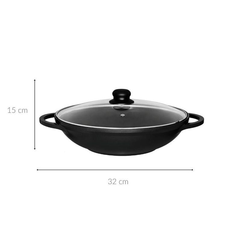 Maku, wok ze szklaną pokrywką, Ø 32 cm