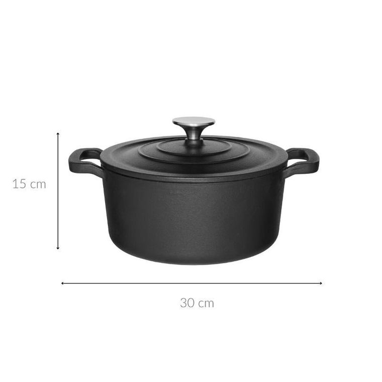 Maku, żeliwny kociołek z pokrywką, Ø 20 cm