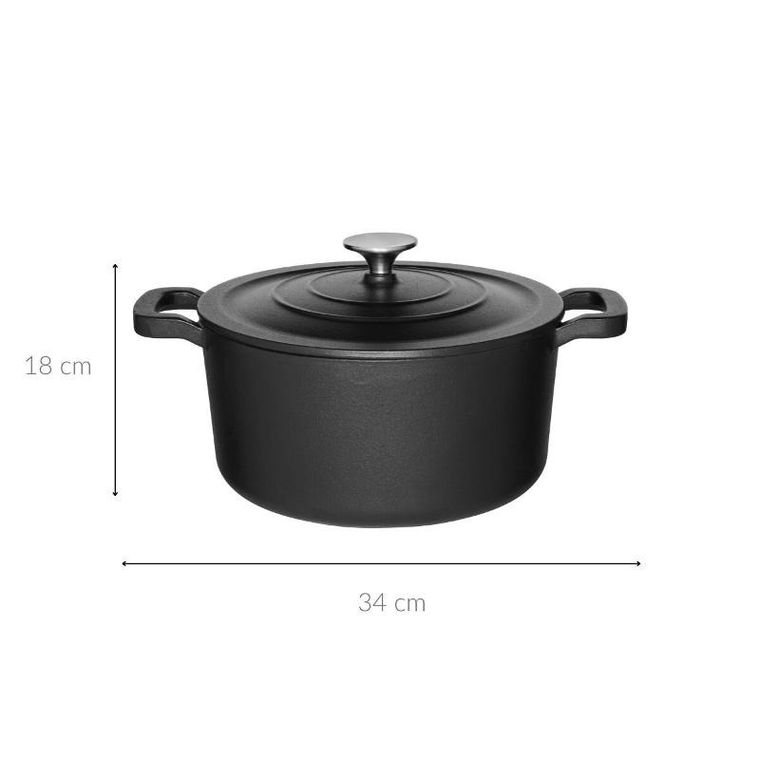 Maku, żeliwny kociołek z pokrywką, Ø 24 cm