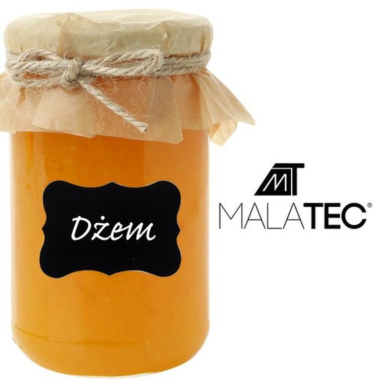 Malatec, etykiety samoprzylepne + pisak