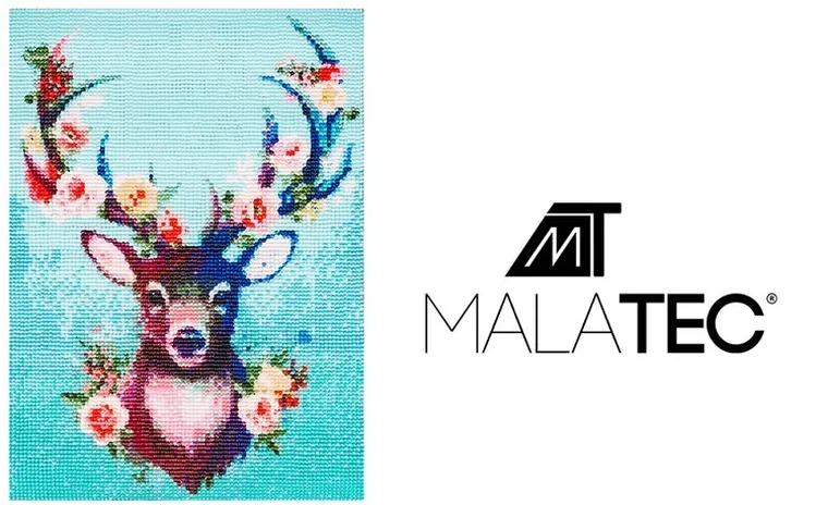 Malatec, haft diamentowy, mozaika