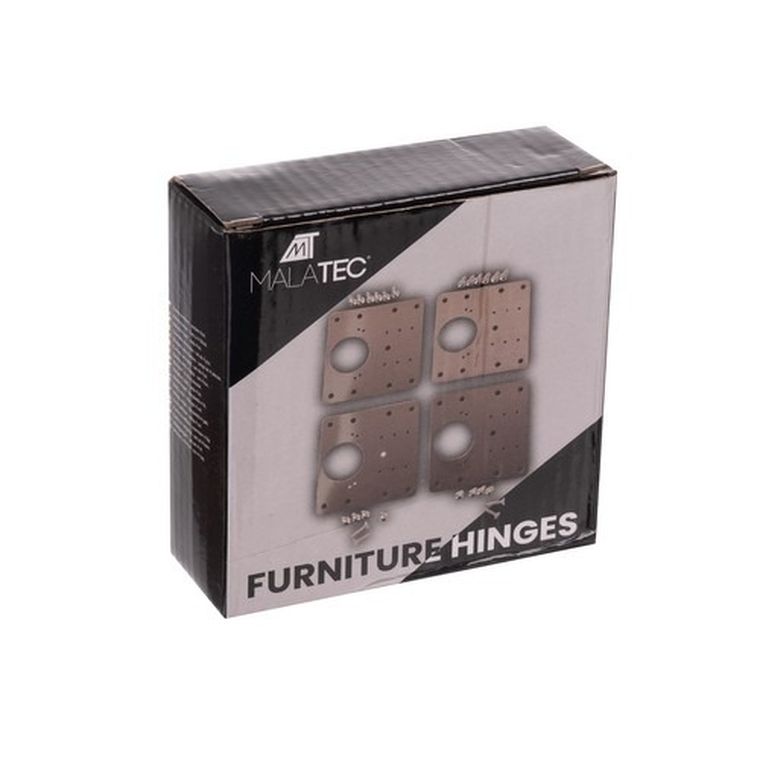 Malatec, płytka do naprawy zawiasów, 4 szt.