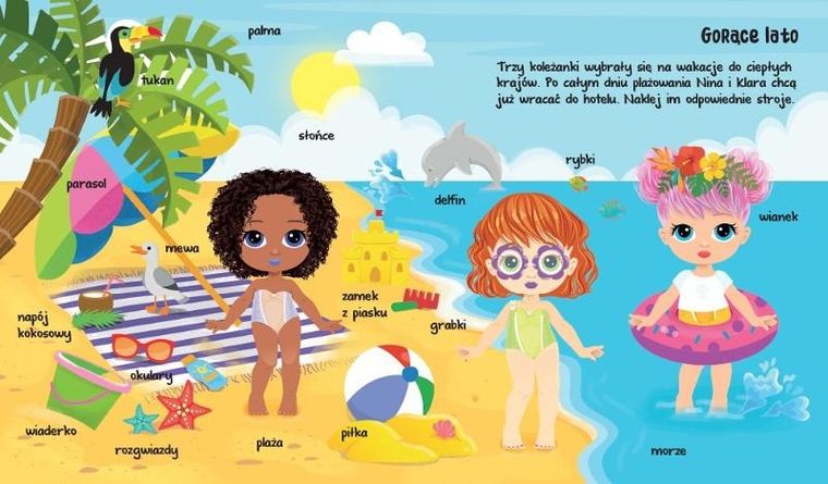 Małe modelki. Album z naklejkami