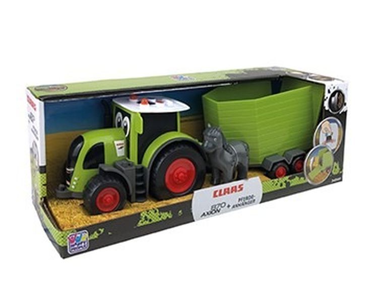 Malik, Happy People, Claas, traktor z przyczepą dla konia