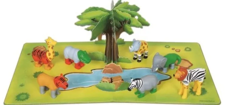 Malik, zestaw malblo magnetic mini zwierzęta z dżungli