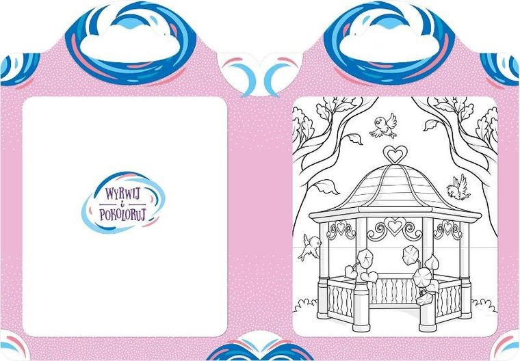 Malowanka z naklejkami. Zaczarowana kredka. Niezwykłe pałace