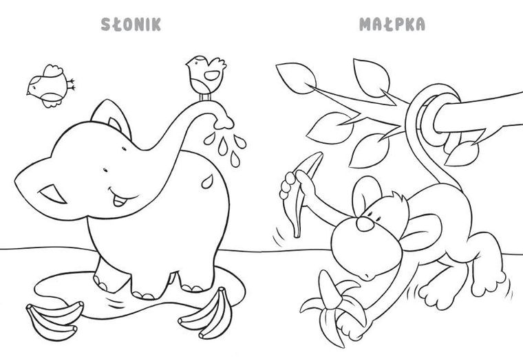 Malowanki dla malucha. Wesołe zwierzaki