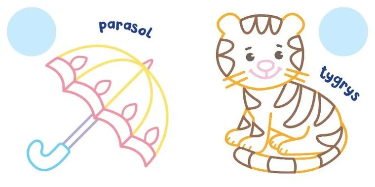 Maluch koloruje i nakleja z koalą. Gruby obrys