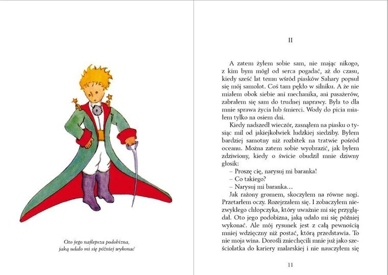 Mały Książę (ekskluzywne wydanie, ilustrowane brzegi)