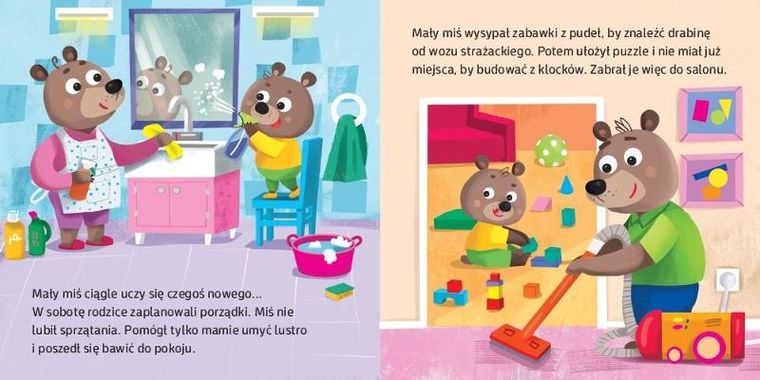 Mały miś nie lubi sprzątać