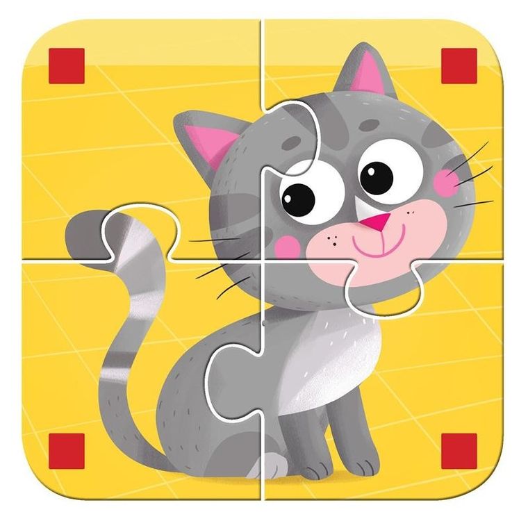 Mały miś to lubi! Kształty i kolory. Zwierzątka. Układanka + książeczka