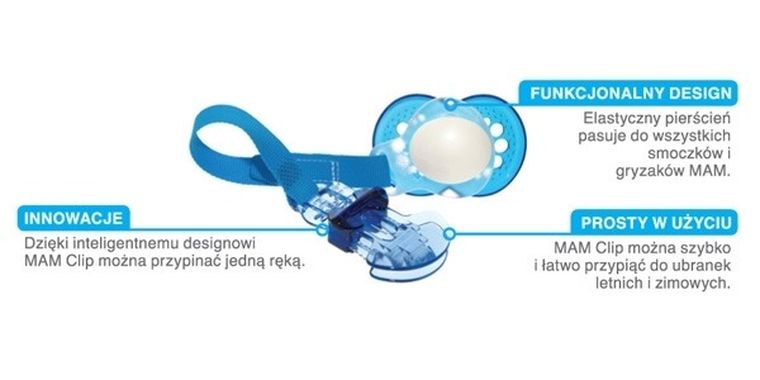 MAM, Kwiaty, klips do smoczka