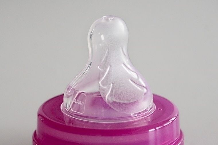 MAM, Silk Teat, smoczek na butelkę, niekapek, szybkość przepływu 3, 4m+