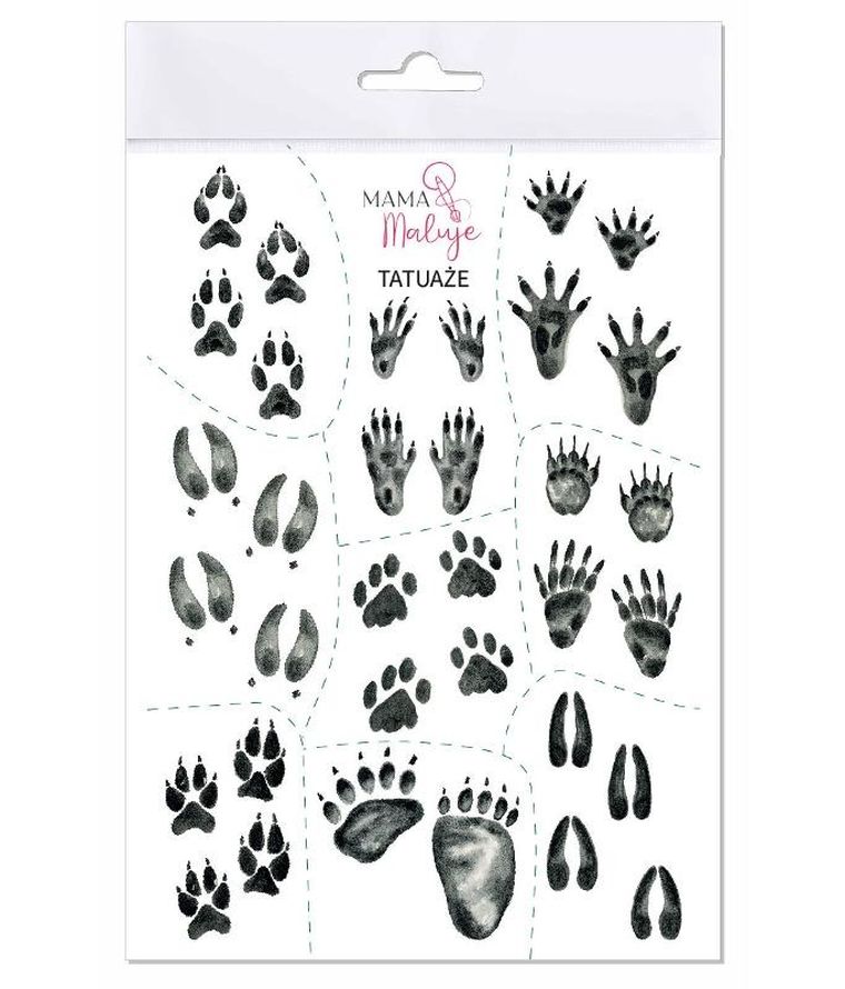 Mama Maluje, tatuaże zmywalne, Tropy