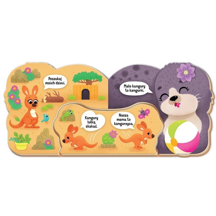 Mamy i dzieci w zoo. Dwie książeczki w jednej