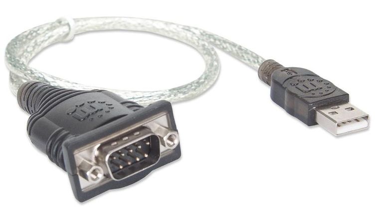 Manhattan, adapter, USB NA RS232/COM/DB9 M