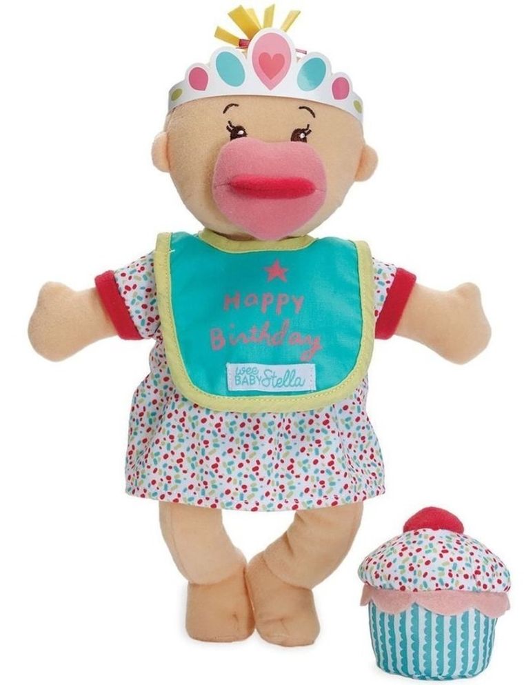 Manhattan Toy, Baby Stella, Wee, pluszowa lalka pachnąca, zestaw urodzinowy
