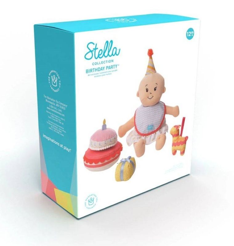 Manhattan Toy, Baby Stella, zestaw urodzinowy dla lalek