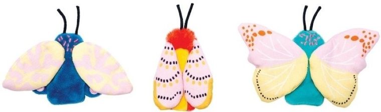 Manhattan Toy, Natural Historian, Motyle, zestaw 3 pacynek na palce