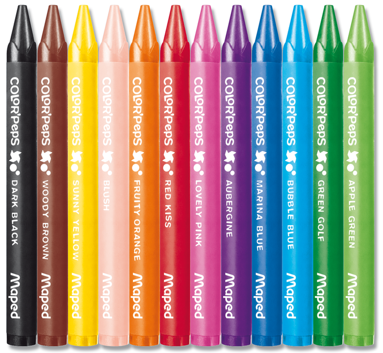 Maped, Colorpeps, kredki świecowe, 12 kolorów