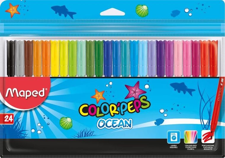 Maped, Color'Peps Ocean, flamastry, 18 szt.