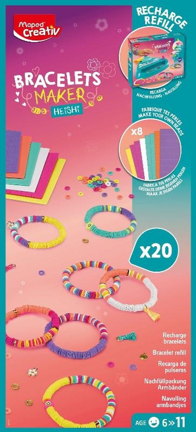 Maped Creativ, fabryka bransoletek, zestaw do robienia biżuterii