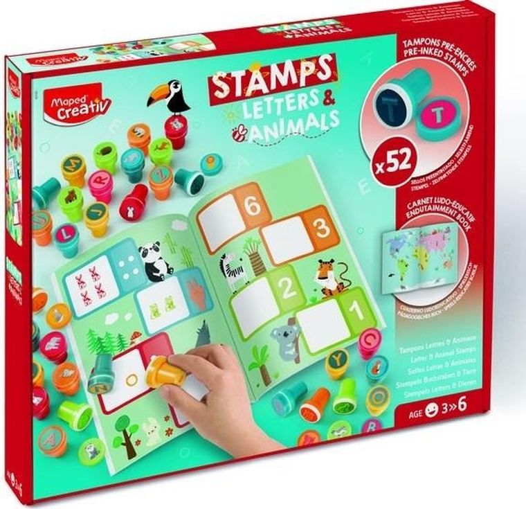 Maped Creativ, stemple, zwierzęta i litery
